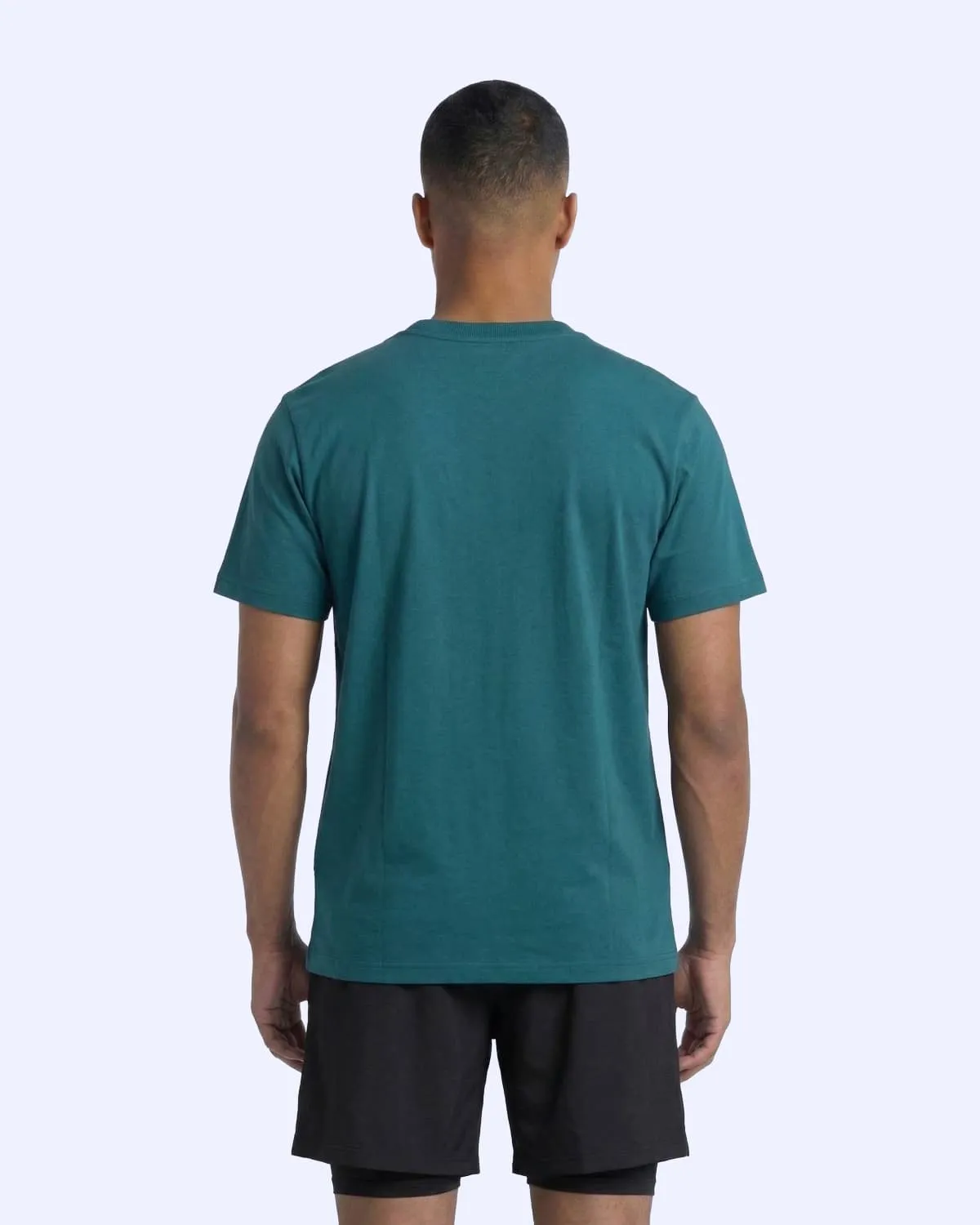 Yeşil Logo Marino Erkek Petrol Yeşili Regular Tişört