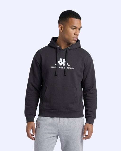 Siyah Fontado Hodie Erkek Siyah Regular Hoodie - KAPPA® Türkiye