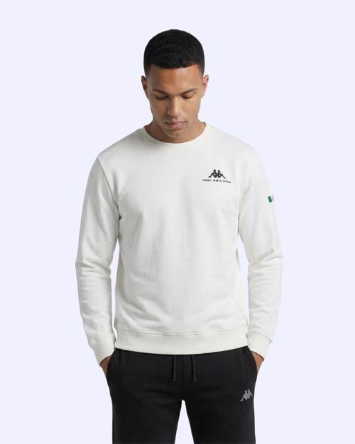 Beyaz Talie Crewneck Erkek Beyaz Regular Sweatshirt - KAPPA® Türkiye
