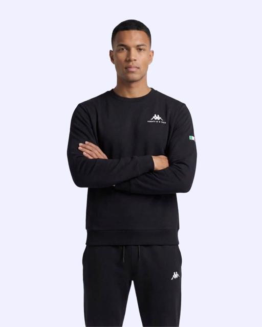 Siyah Talie Crewneck Erkek Siyah Regular Sweatshirt - KAPPA® Türkiye