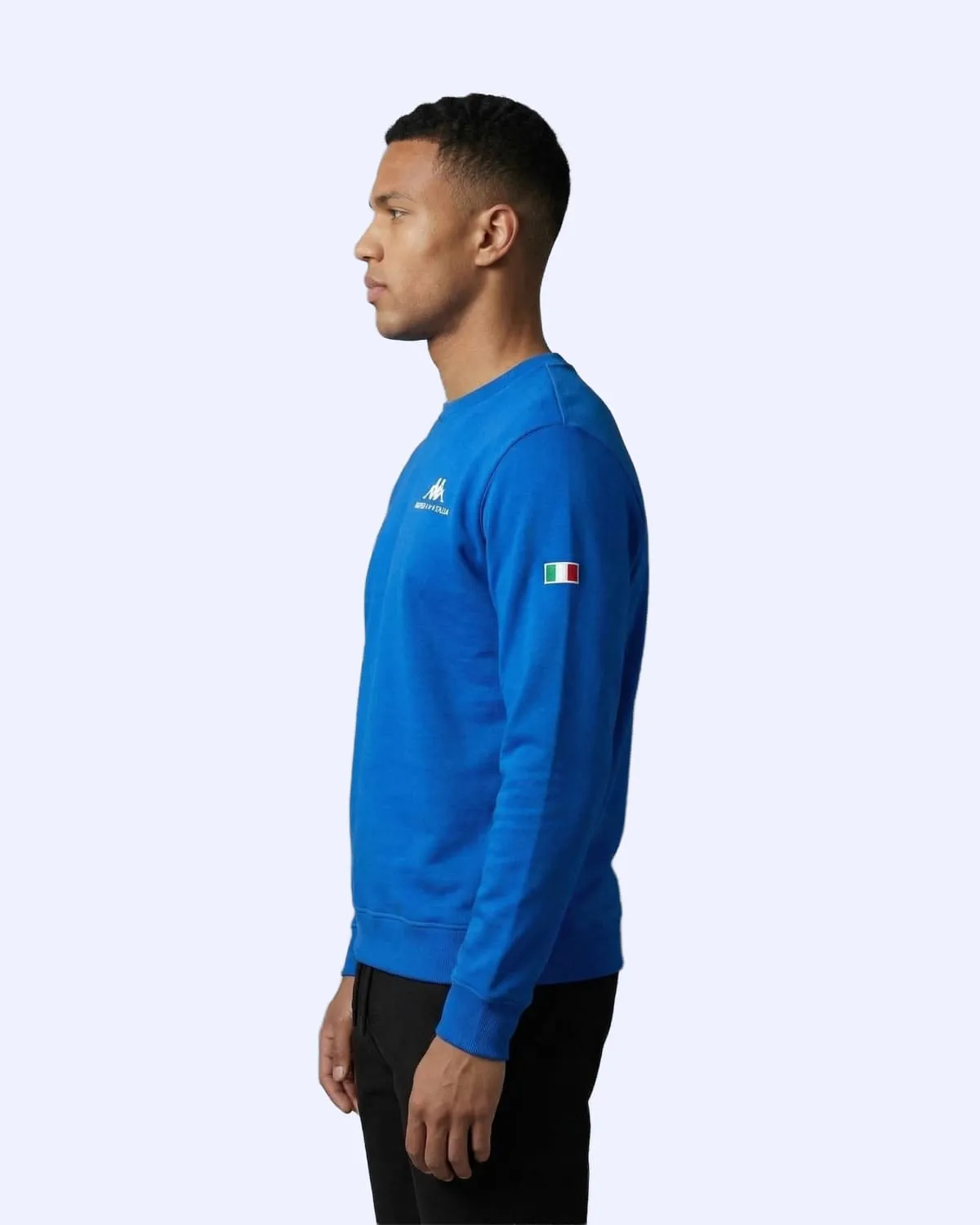 Mavi Talie Crewneck Erkek Mavi Regular Sweatshirt