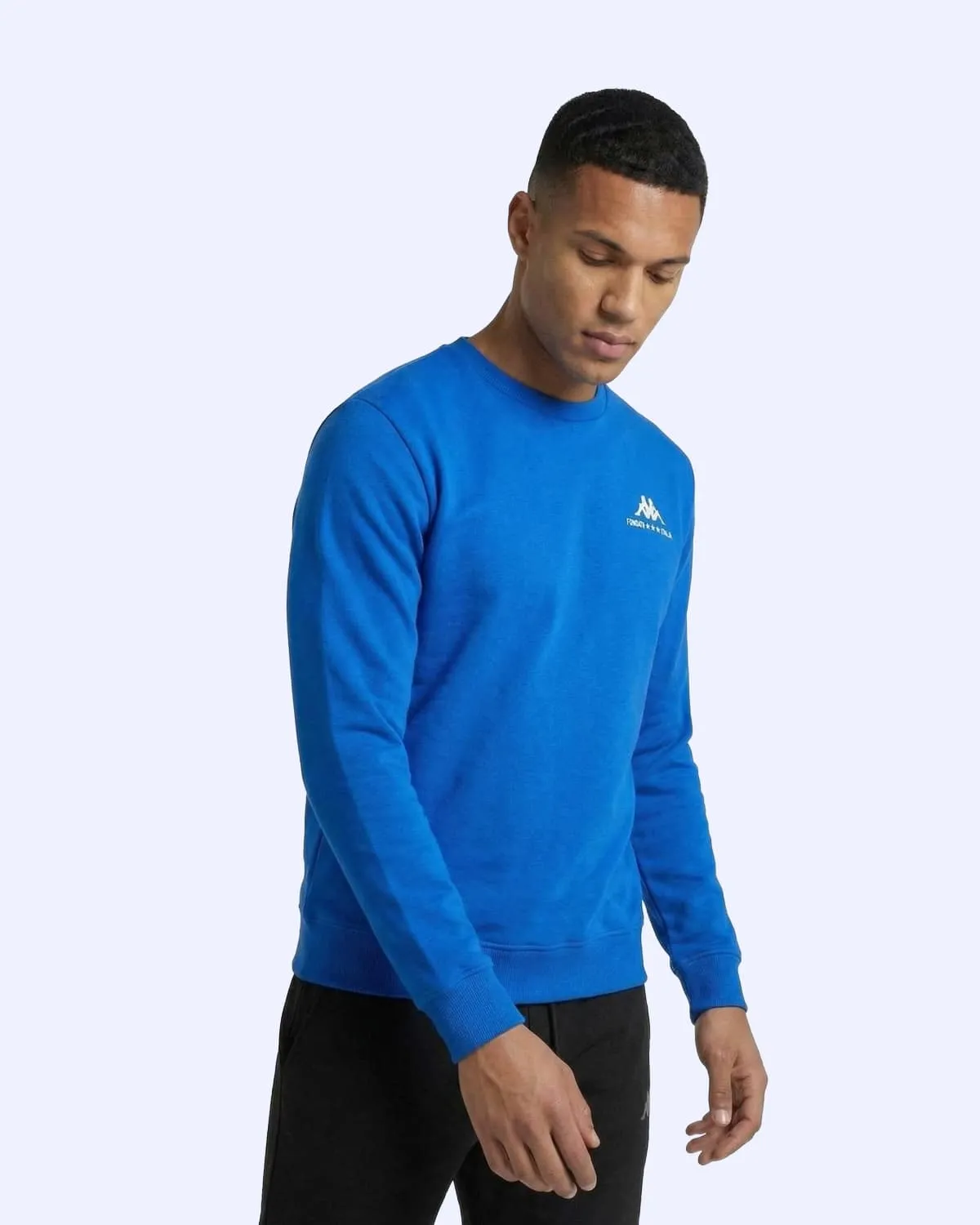 Mavi Talie Crewneck Erkek Mavi Regular Sweatshirt