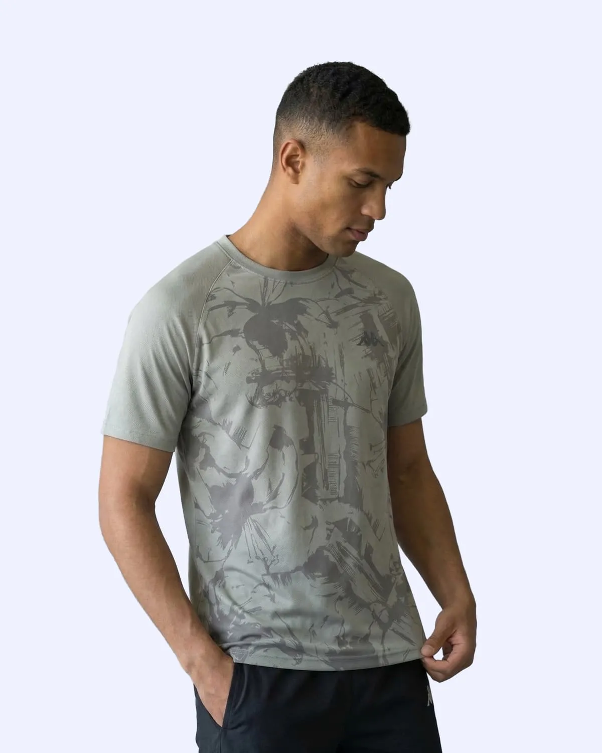 Gri Elmo Tee Erkek Gri Regular Tişört