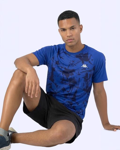 Mavi Elmo Tee Erkek Lacivert Regular Tişört - KAPPA® Türkiye