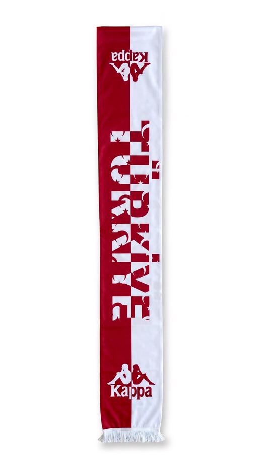 Beyaz Altira Unisex Beyaz-Kırmızı Atkı - KAPPA® Türkiye